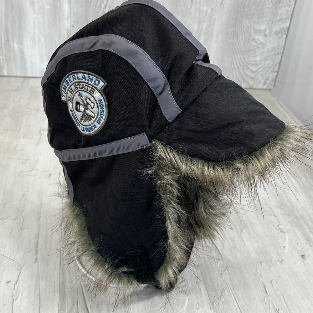 Timberland N.H. State Forest Lumber Division Faux Fur Kids Trapper Hat